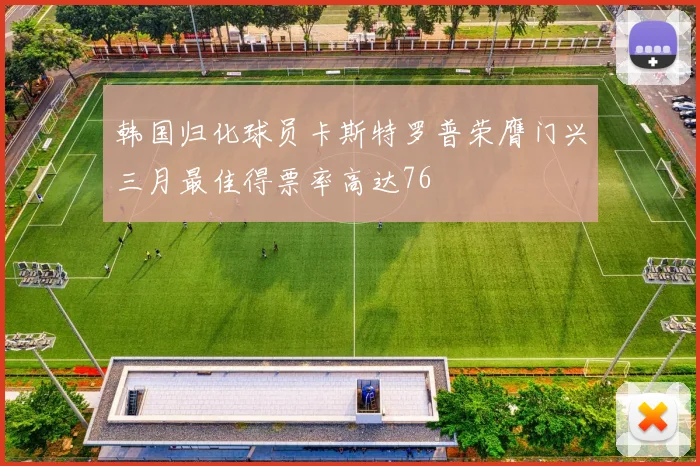 韩国归化球员卡斯特罗普荣膺门兴三月最佳得票率高达76